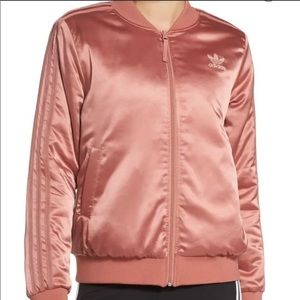 Adidas original trefoil satin bomber jacket